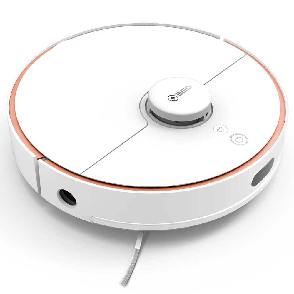 360 S7 Robot Vacuum Cleaner Sweeping Vacuuming Mopping Integrated 2000pa Suction LDS Navigation 3200mAh Battery 150ml Water Tank 570ml Dust Box APP Alexa Voice Control - White - Image 2