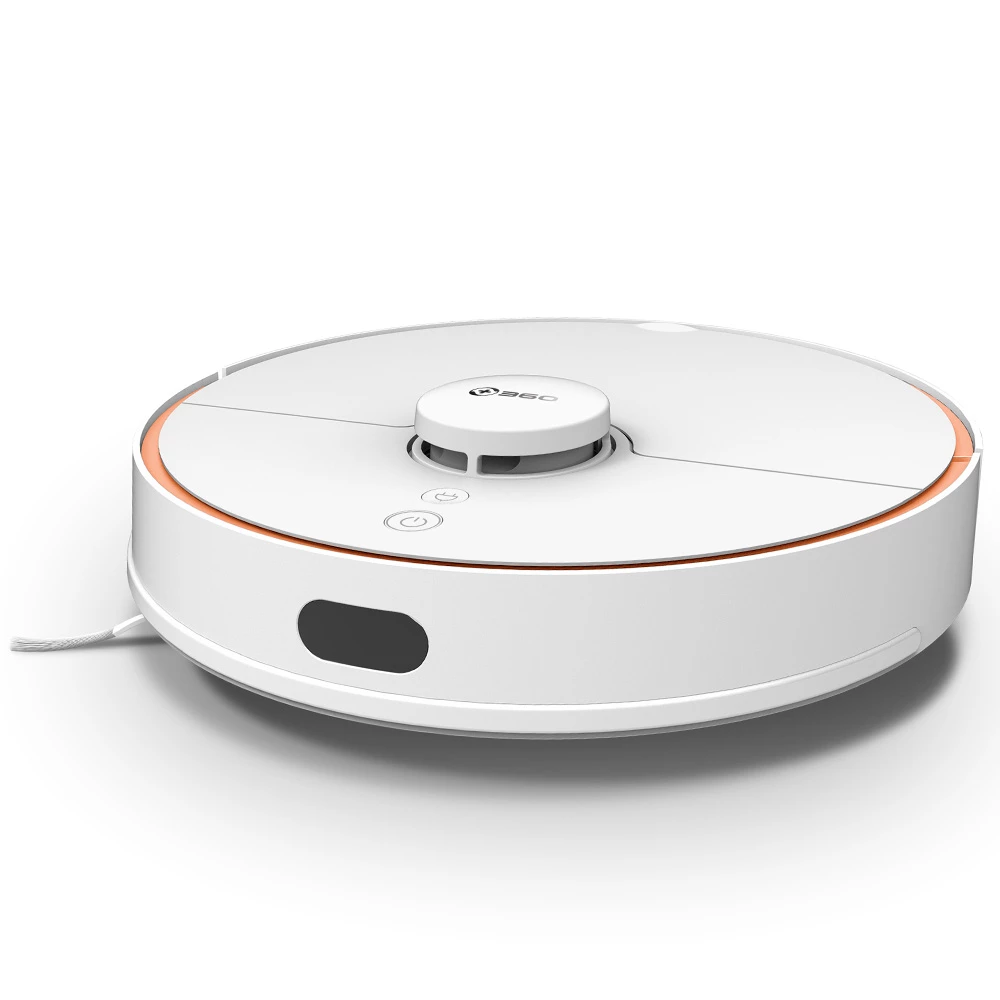 360 S7 Robot Vacuum Cleaner Sweeping Vacuuming Mopping Integrated 2000pa Suction LDS Navigation 3200mAh Battery 150ml Water Tank 570ml Dust Box APP Alexa Voice Control - White - Image 4
