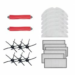 Accessories Set (2 x Main Brush + 6 x Side Brush + 6 x Mop Cloth + 6 x Filter) for Roborock S7 Pro Ultra Robot Vacuum Cleaner