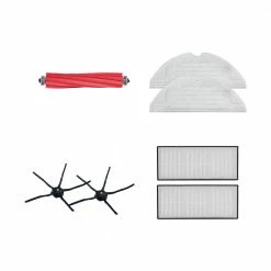Original Accessories Set (1 x Main Brush + 2 x Side Brush + 2 x Mop Cloth + 2 x Filter) for Roborock S7 Pro Ultra Robot Vacuum Cleaner