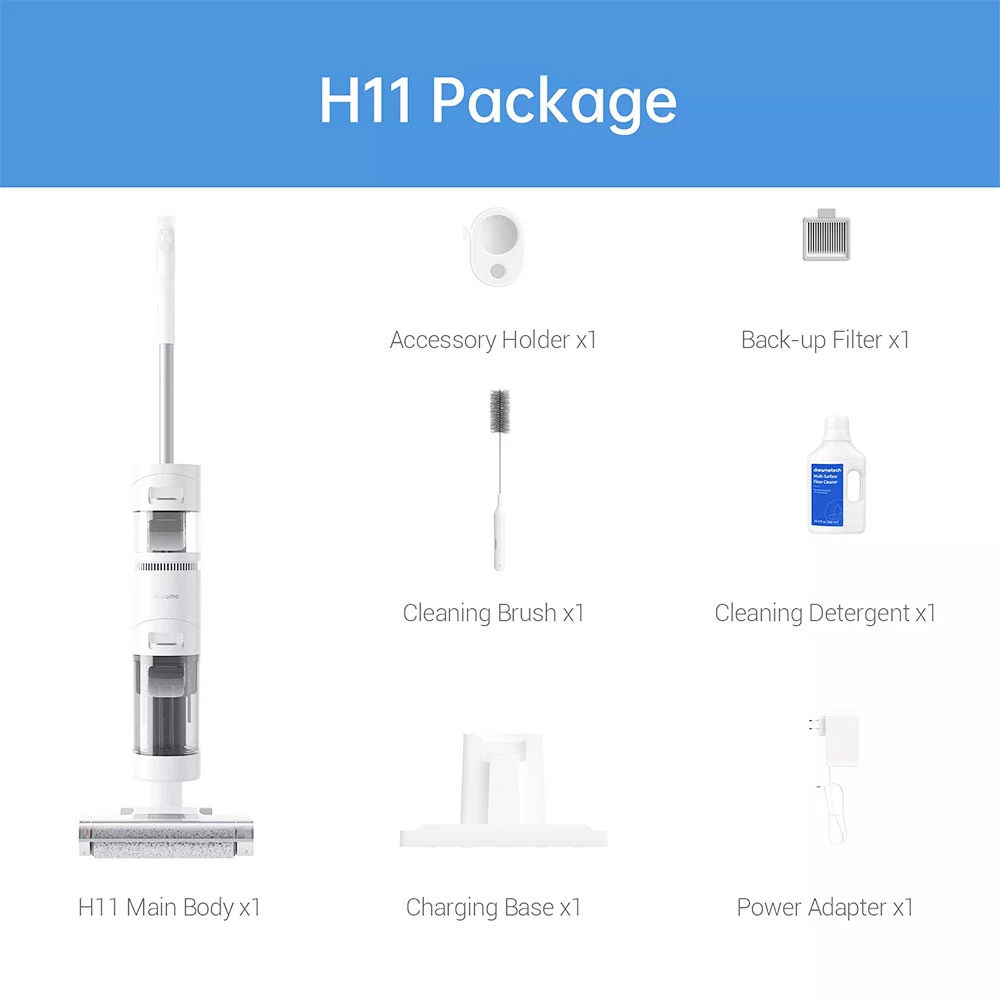 Dreame H11 Cordless Wet Dry Smart Vertical Vacuum Cleaner with Self-Cleaning System - Image 6