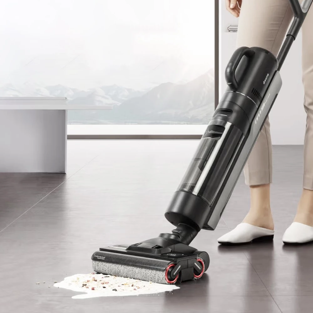 Dreame M13 Handheld Cordless Vacuum Cleaner, 350W Double Roller Brush Floor Scrubber 30AW Suction 900ml Clean Water Tank - Image 2