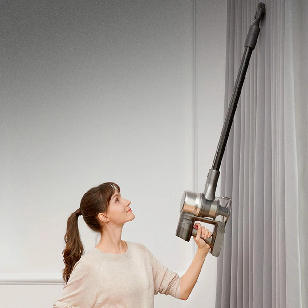 Dreame T30 Handheld Cordless Vacuum Cleaner 27Kpa 190AW Suction 90Mins Runtime Auto-Adapt Cleaning 600ml Dust Cup HD Screen Anti-Tangle - Silver - Image 4