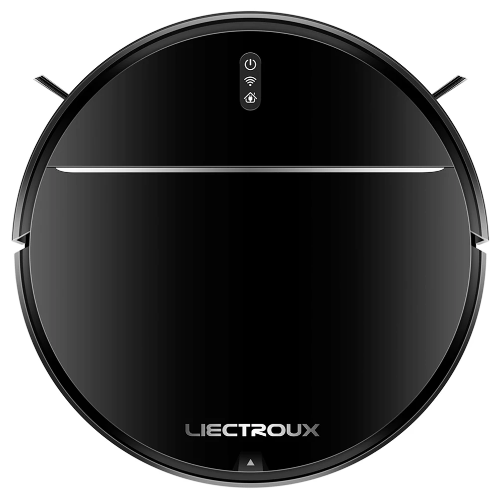 Liectroux M7S Pro Robot Vacuum Cleaner, 2D Map Navigation, 4400mAh Battery, Run 110mins, Dry and Wet Mopping - Black - Image 2