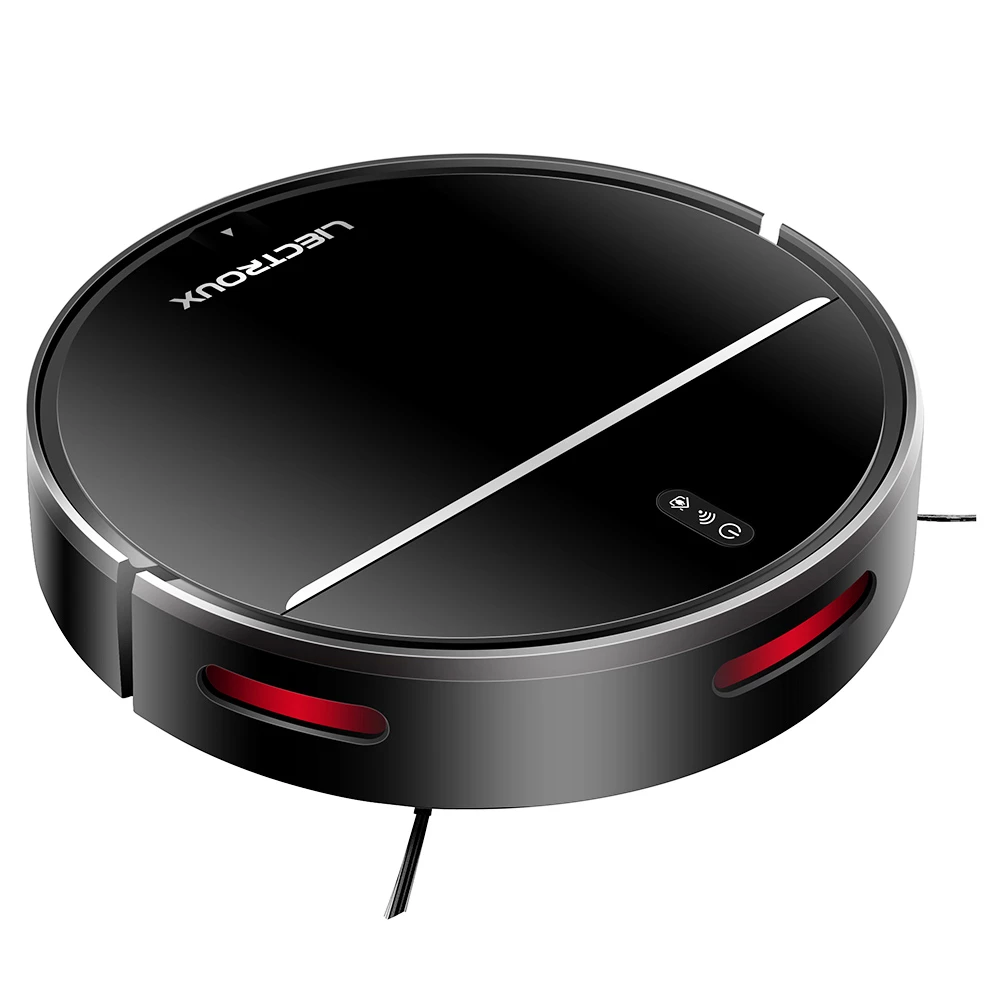Liectroux M7S Pro Robot Vacuum Cleaner, 2D Map Navigation, 4400mAh Battery, Run 110mins, Dry and Wet Mopping - Black - Image 3