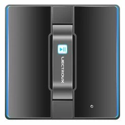 Liectroux 1080 Robot Window Vacuum Cleaner 2800pa Adjustable Suction Laser Sensor 650mAh Battery Anti-fall Auto Glass Mop APP Control for Home Floor Windows Wall - Black