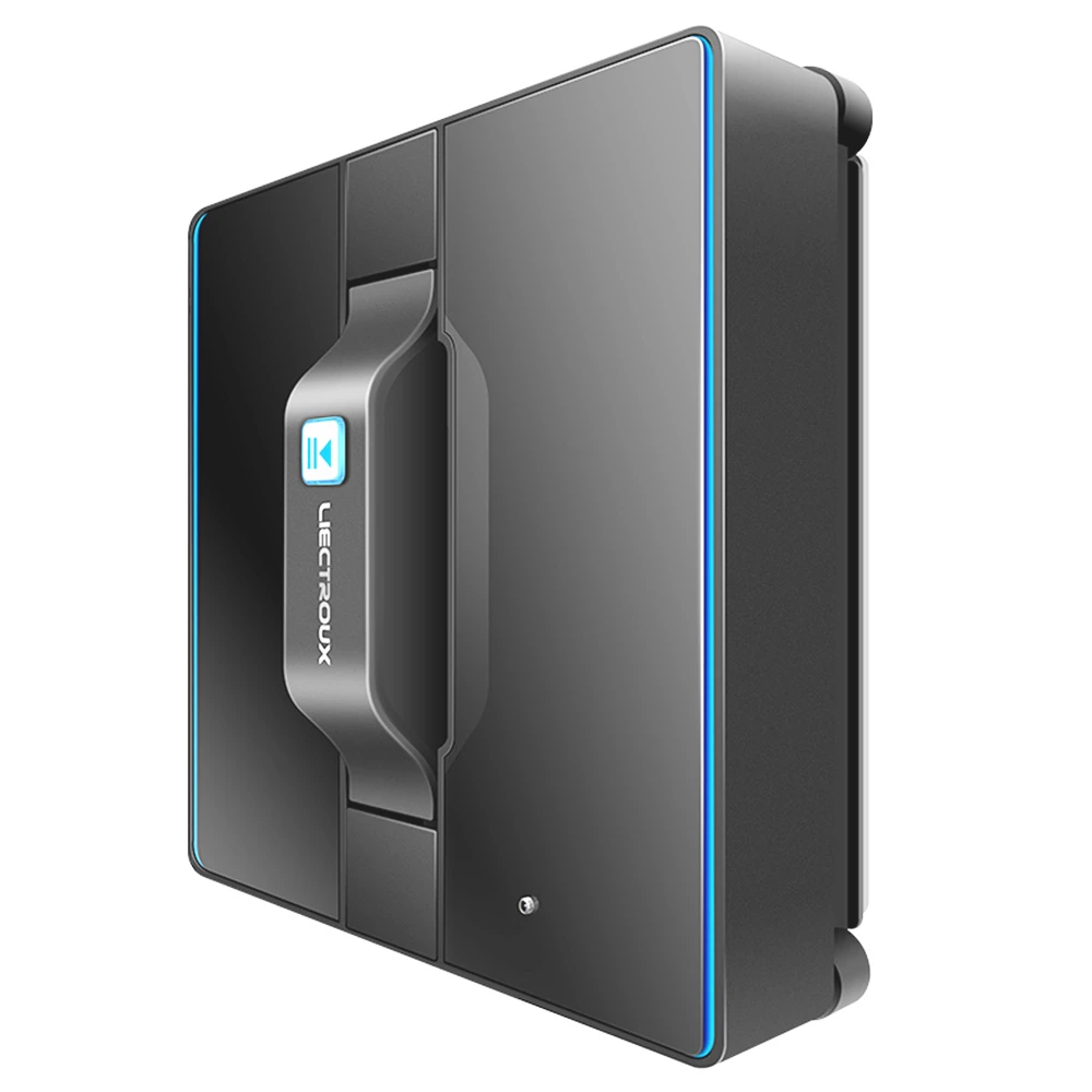 Liectroux 1080 Robot Window Vacuum Cleaner 2800pa Adjustable Suction Laser Sensor 650mAh Battery Anti-fall Auto Glass Mop APP Control for Home Floor Windows Wall - Black - Image 2