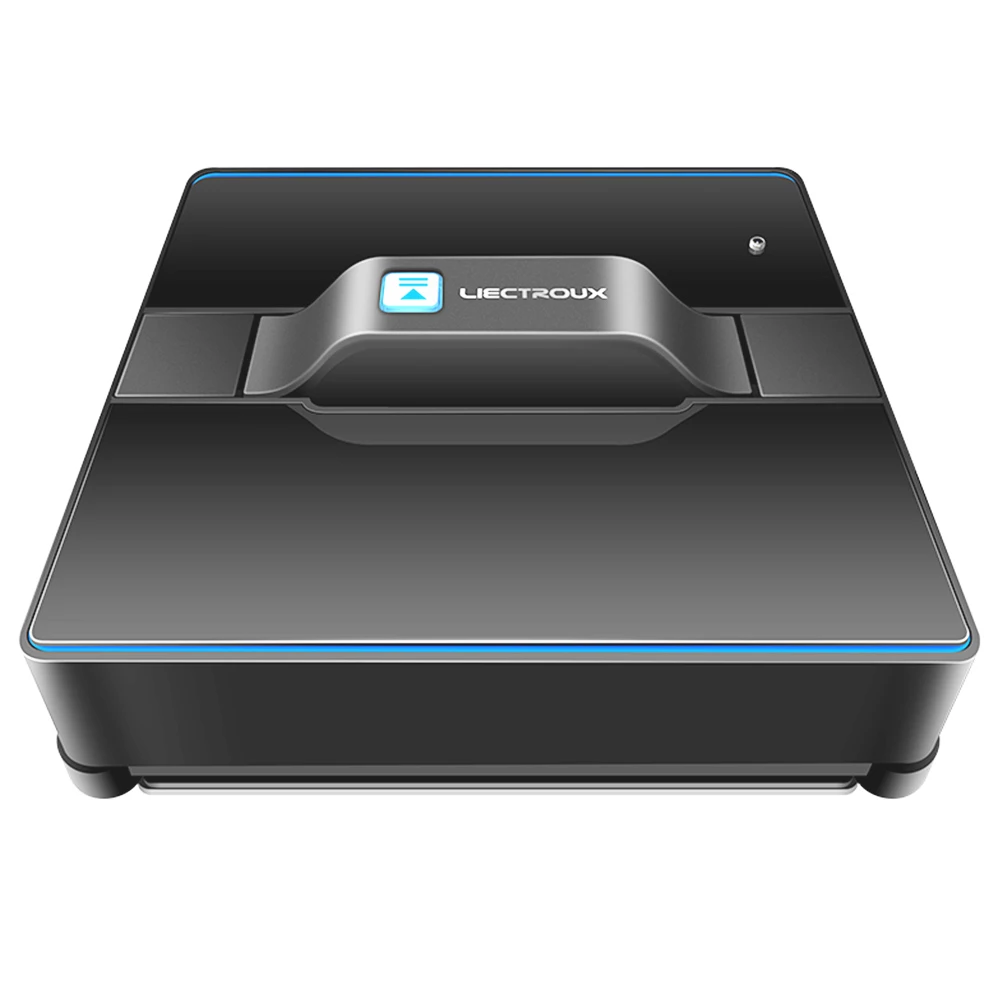 Liectroux 1080 Robot Window Vacuum Cleaner 2800pa Adjustable Suction Laser Sensor 650mAh Battery Anti-fall Auto Glass Mop APP Control for Home Floor Windows Wall - Black - Image 3