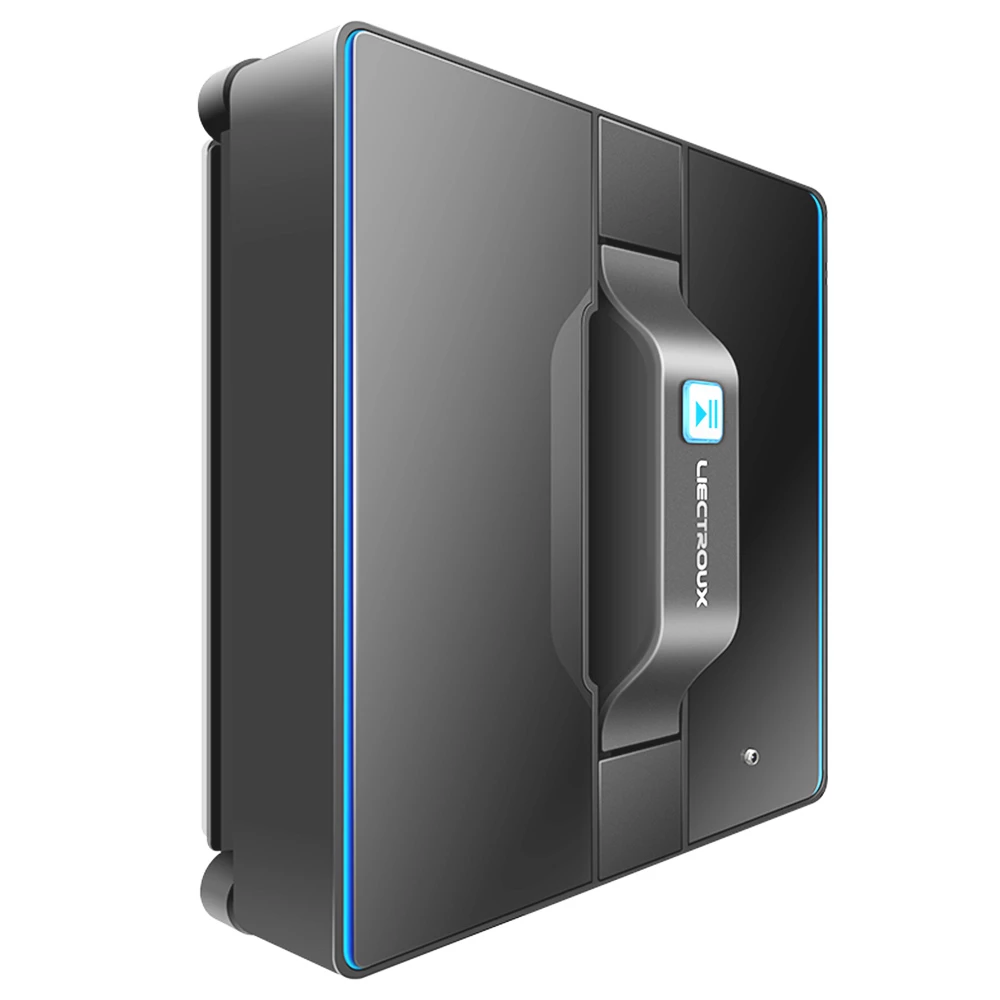 Liectroux 1080 Robot Window Vacuum Cleaner 2800pa Adjustable Suction Laser Sensor 650mAh Battery Anti-fall Auto Glass Mop APP Control for Home Floor Windows Wall - Black - Image 4