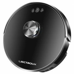 Liectroux XR500 Robot Vacuum Cleaner LDS Laser Navigation 6500Pa Suction 2-in-1 Vacuuming and Mopping Y-Shape 3000mAh Battery 280Mins Run Time App Alexa & Google Home Control - Black