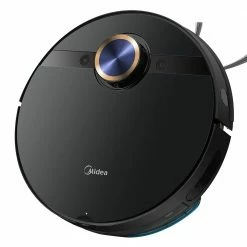 Midea M7 Pro Robot Vacuum Cleaner 4000Pa Strong Suction Vibrating Mopping LDS Navigation 5200mAh Battery 150Mins Runtime APP Intelligent Control - Black