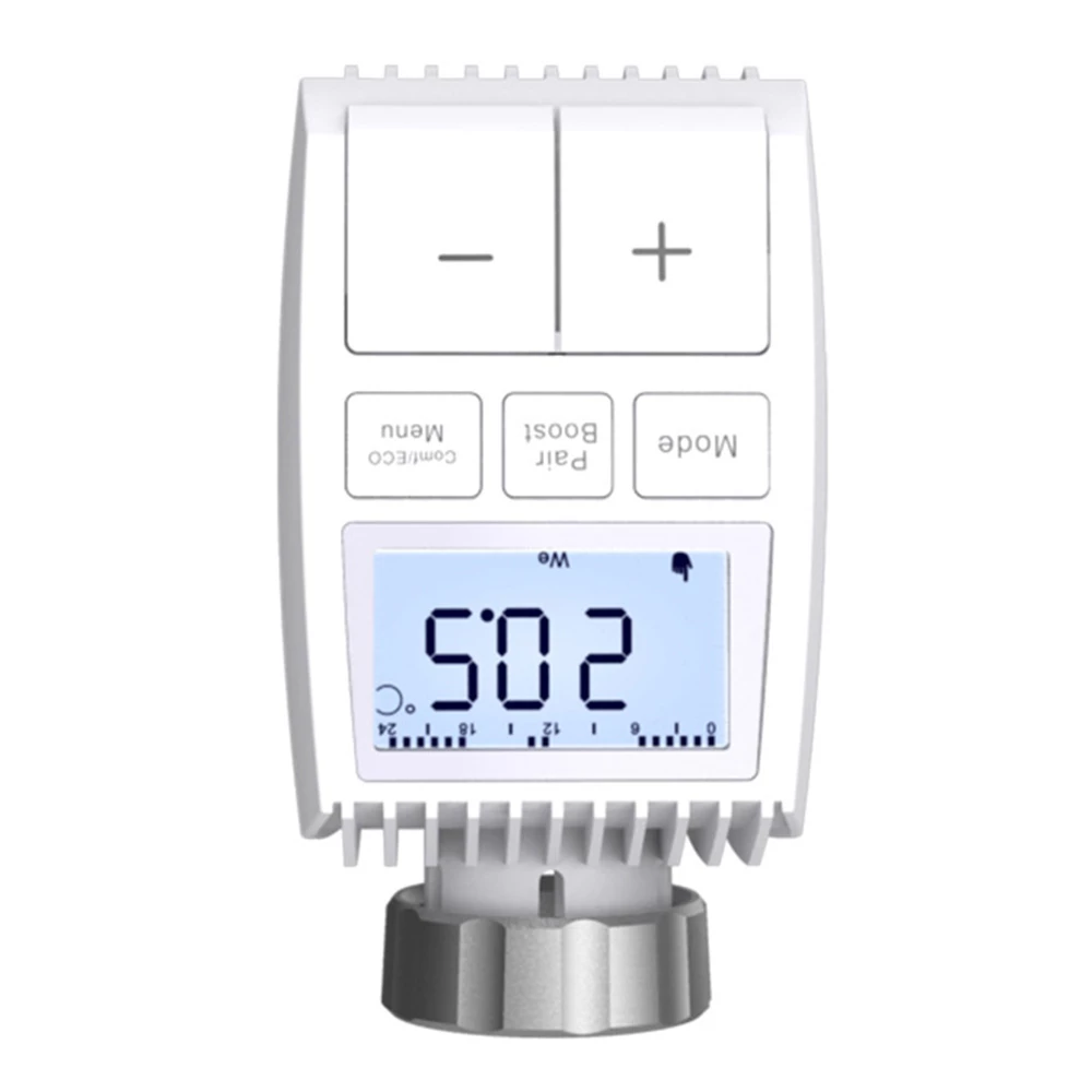 MoesHouse TV01 Tuya ZigBee3.0 Radiator Actuator Valve, Smart Thermostat Temperature Controller, TRV External Sensor