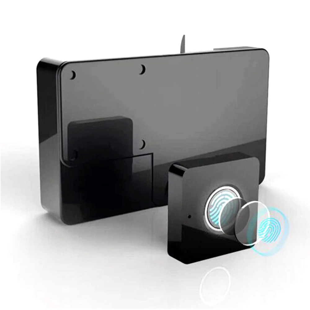 Portable Automatic Smart Fingerprint Electronic Lock Anti-theft Padlock Waterproof USB Charging Long Battery Life 360-degree Upgrade Chip 0.5s Recognition Luggage Suitcase Lock - Black - Image 3