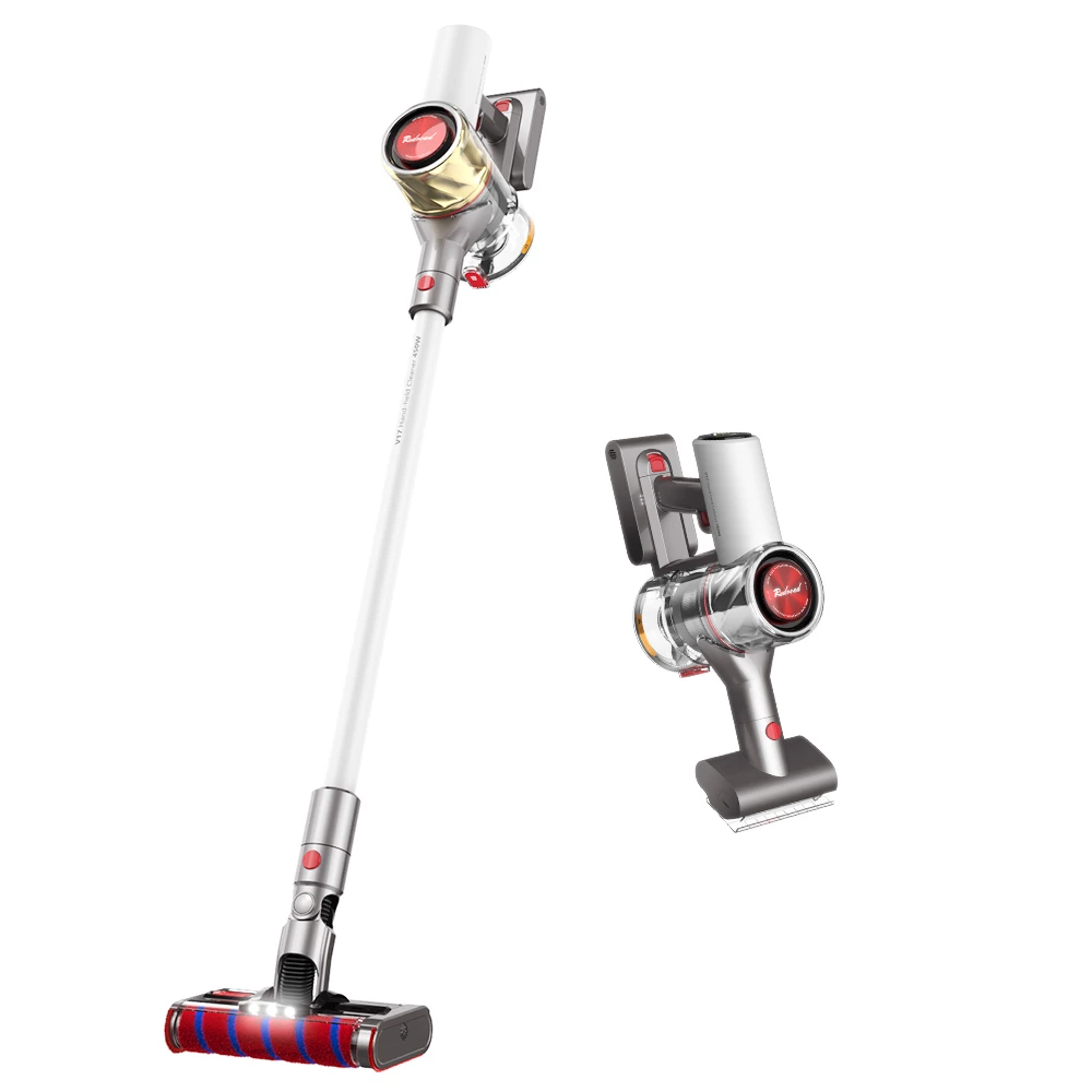 Redroad V17 155AW 26500PA Handheld Vacuum Cleaner Wireless Sweep 450W Double Brush for Home Car household