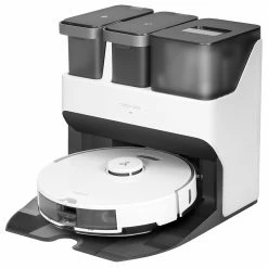 Roborock S7 Pro Ultra Robot Vacuum Cleaner Self-Cleaning & Emptying 5100Pa Powerful Suction 5200mAh Battery 30% Faster Charging LDS Navigation 400ml Dustbin Sonic Mopping Auto-Lifting Mop Alexa Google Home App Control - White
