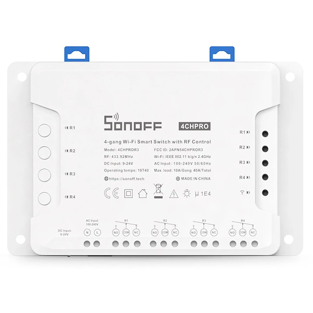 SONOFF 4CH PRO R3 4-gang Wi-Fi Smart Switch with RF Control