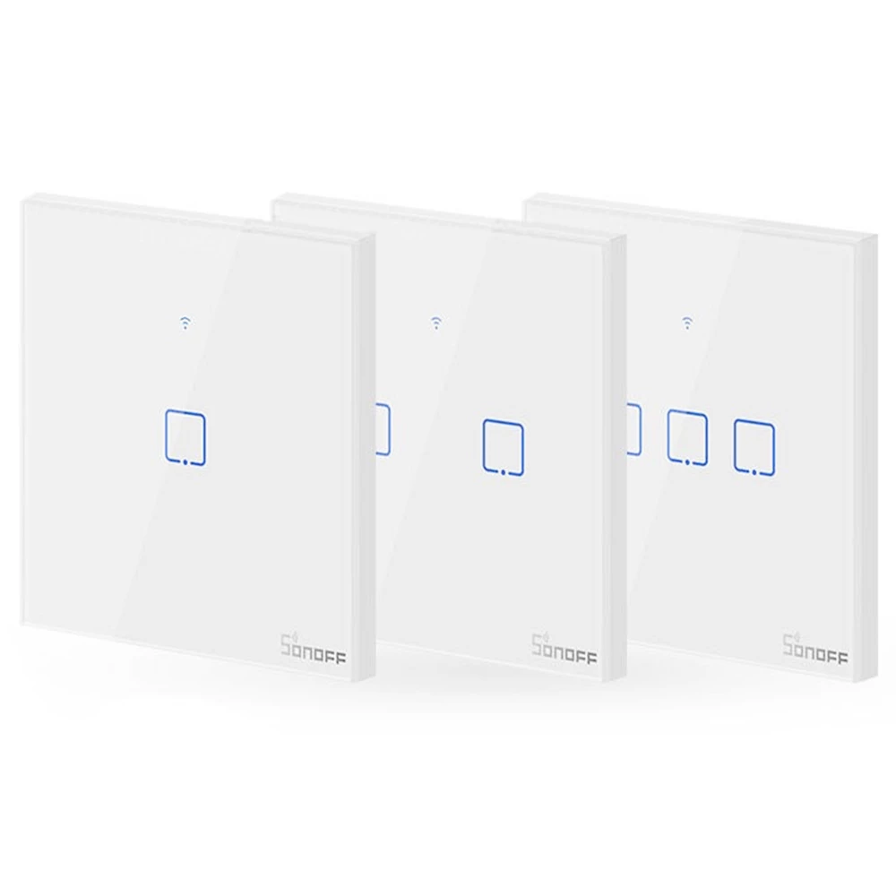 SONOFF T1EU3C-TX 3 Gang Smart WiFi Wall Light Switch Google Home/Alexa - Image 4