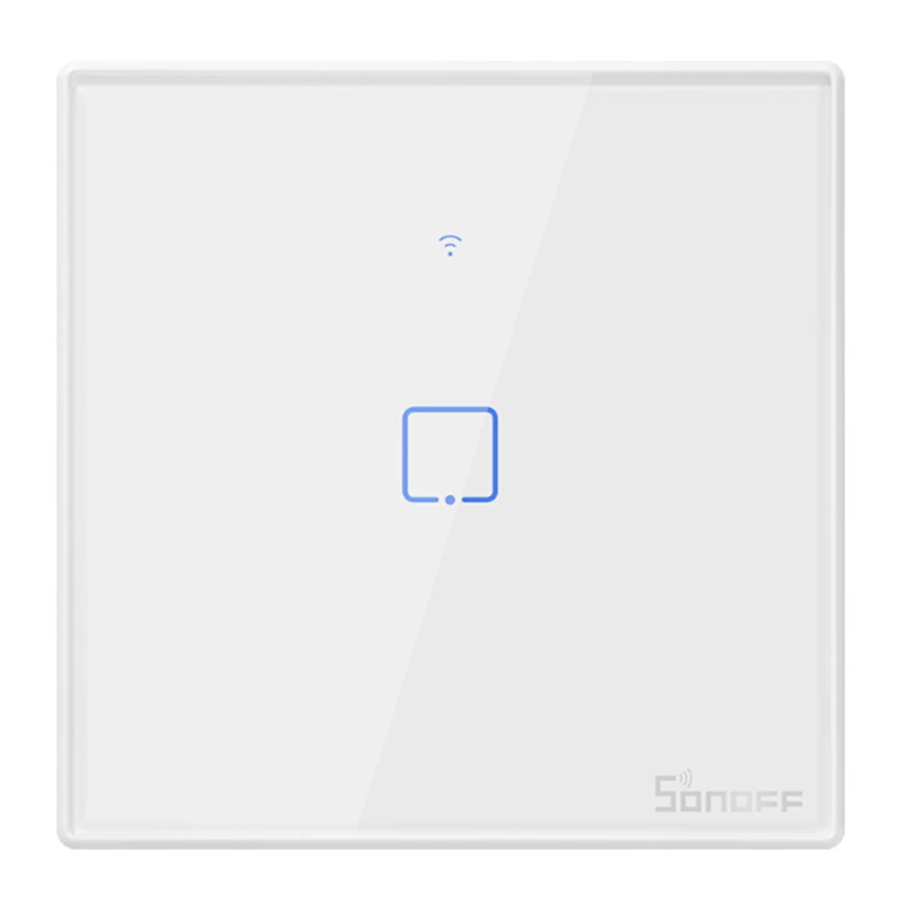SONOFF T2EU1C-TX Intelligent Switch Series WIFI Wall Switch 433Mhz RF Remote Controlled Wifi Switch Intelligent