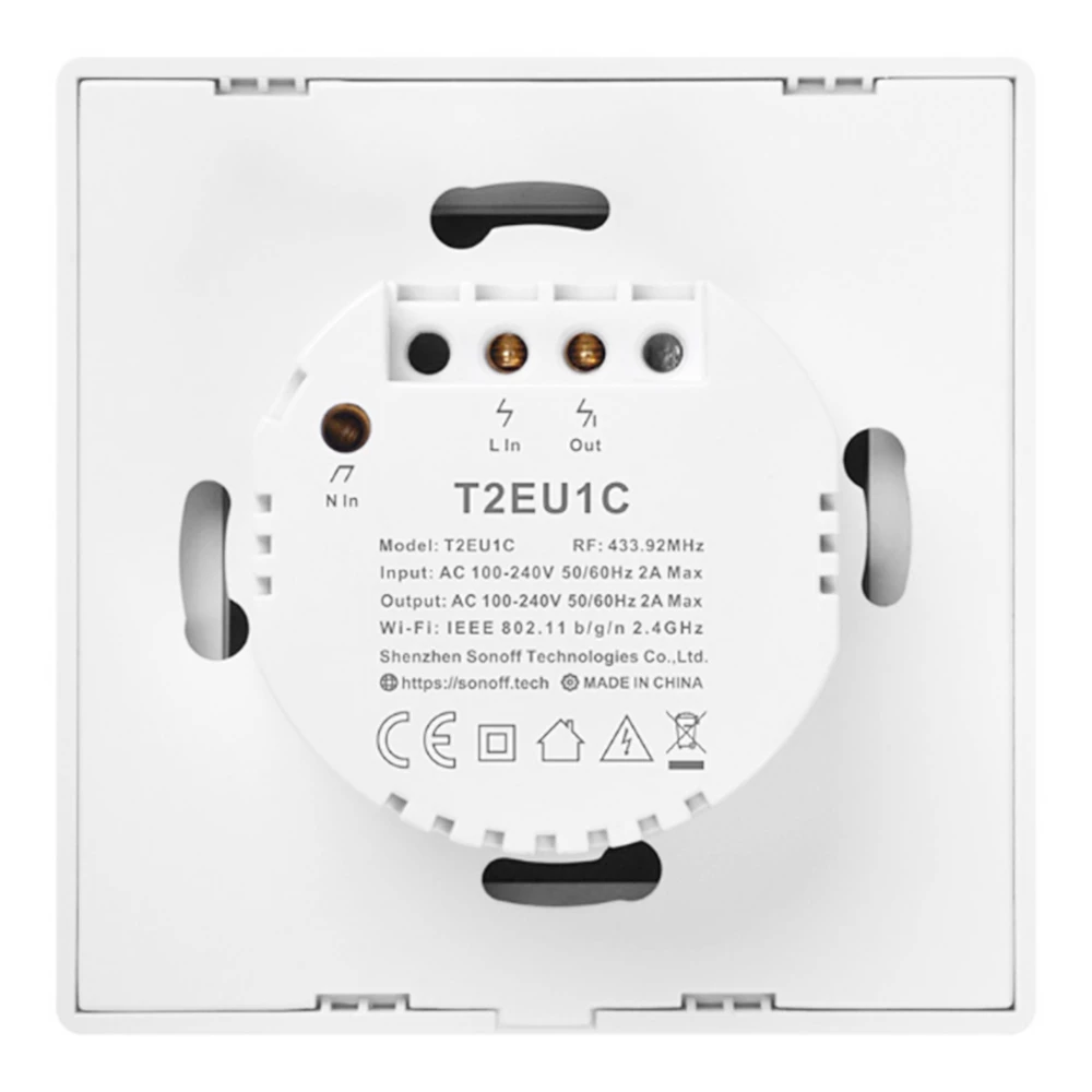 SONOFF T2EU1C-TX Intelligent Switch Series WIFI Wall Switch 433Mhz RF Remote Controlled Wifi Switch Intelligent - Image 4