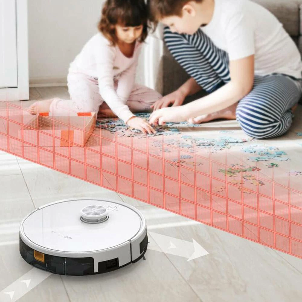 Tesvor S6 Turbo Robot Vacuum Cleaner 2 in 1 Vacuuming Mopping 4000Pa Suction Laser Navigation Automatic Charging 5200mAh Battery for Carpet, Hardwood, Ceramic tile, Linoleum - White - Image 3