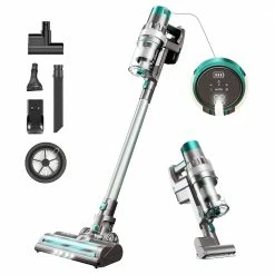 Ultenic U11 Pro Cordless Vacuum Cleaner 350W 26KPa Suction 3 Adjustable Modes 2200mAh Battery Air Cooling Technology LED Display Removable Battery - Gray