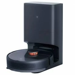 XIAOMI MIJIA Robot Vacuum Cleaner with Intelligent Dust Collection Dock 3000Pa Suction 5200mAh Battery 150Mins Runtime 3D Avoid Obstacles Smart APP Control - Black
