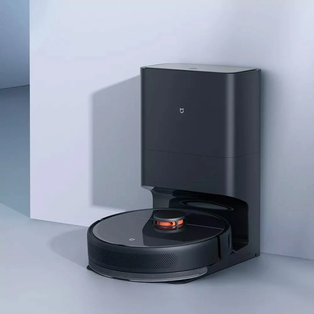 XIAOMI MIJIA Robot Vacuum Cleaner with Intelligent Dust Collection Dock 3000Pa Suction 5200mAh Battery 150Mins Runtime 3D Avoid Obstacles Smart APP Control - Black - Image 2