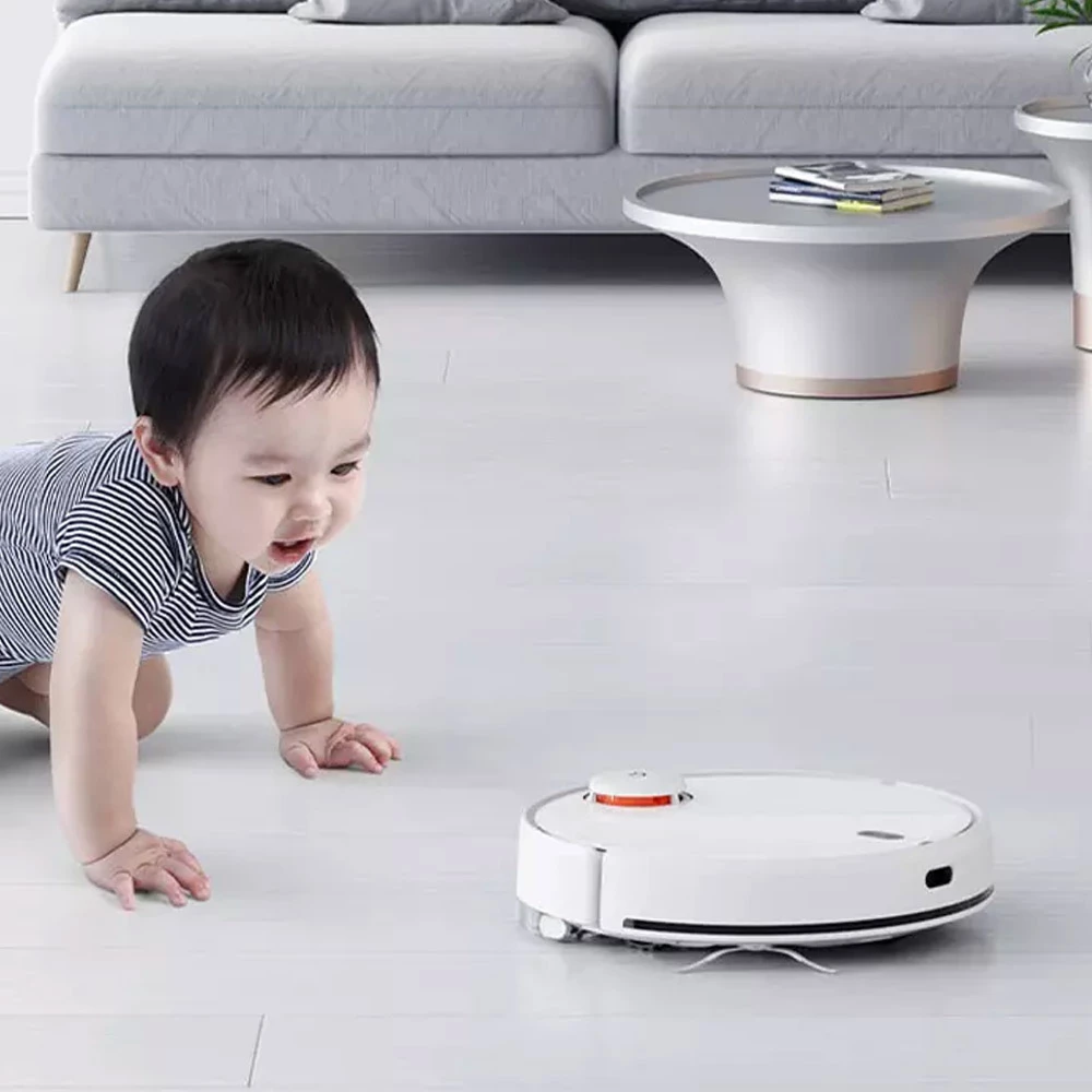 XIAOMI Mijia Robot Vacuum Cleaner 2 Sound Wave Vibration Mopping 2800Pa Suction Antibacterial Mop LDS Laser Navigation 3200mAh Battery APP Control - White - Image 5