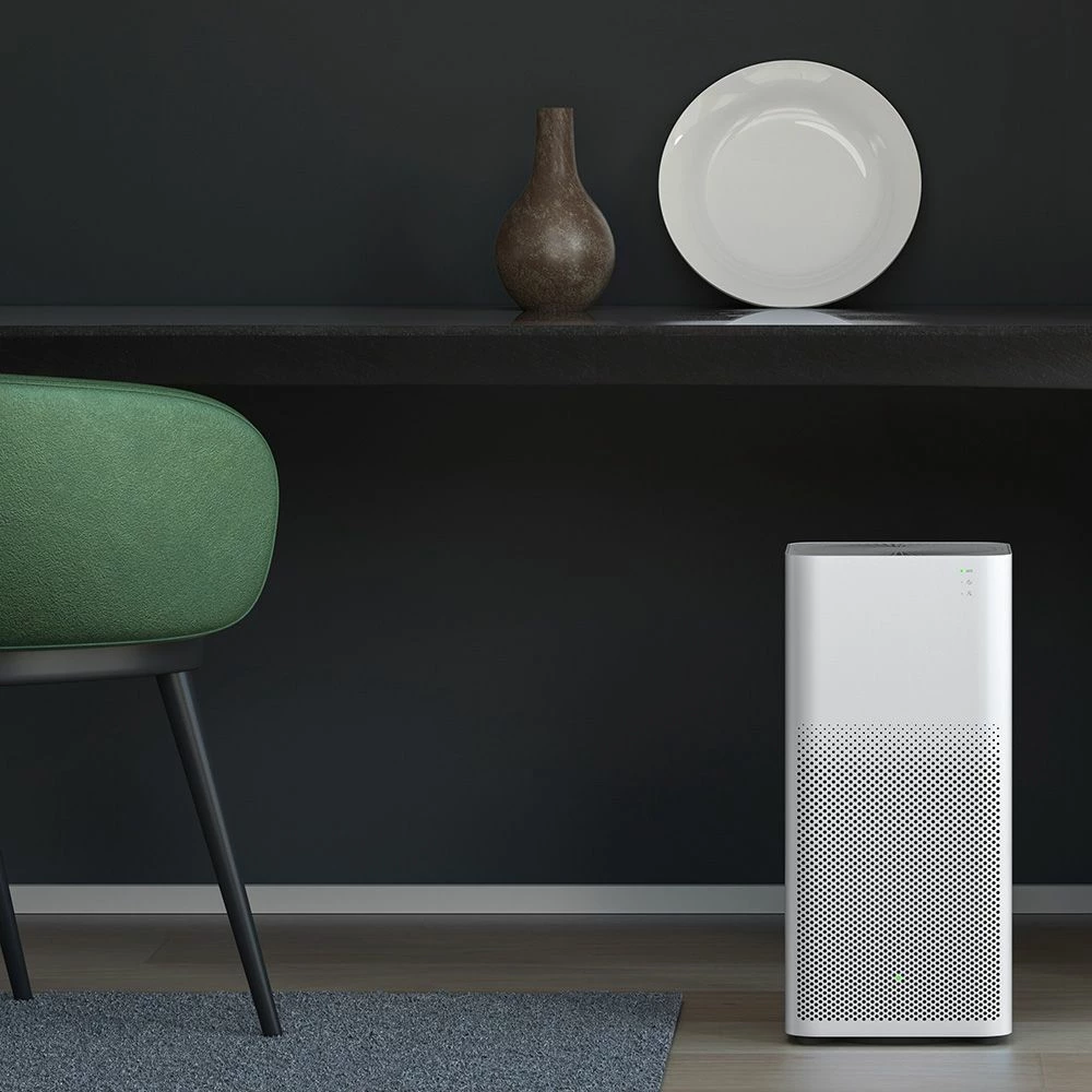 Xiaomi Mijia Air Purifier 2H HEPA Triple-layer Filter Formaldehyde Removal Real-time AQI Monitoring Google Assistant Amazon Alexa Voice Control Home Office Global Version - White - Image 3