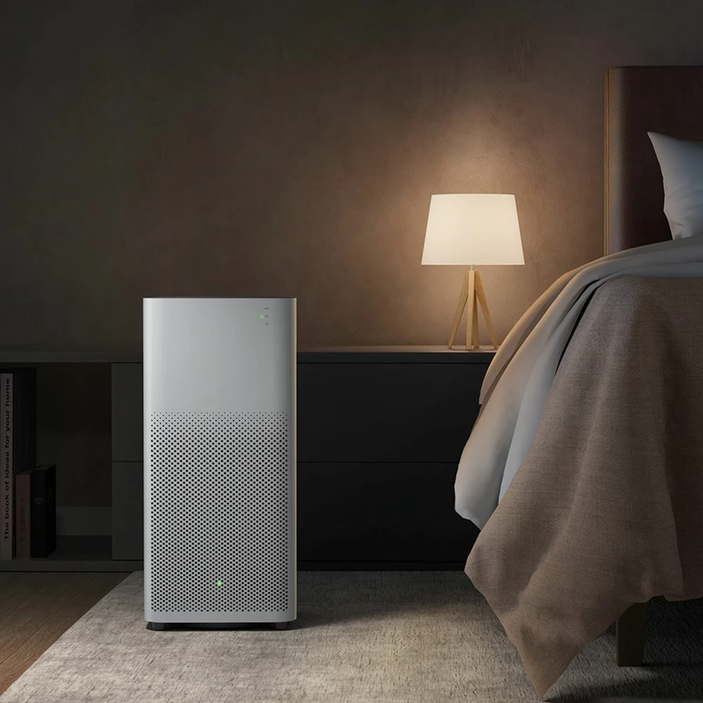 Xiaomi Mijia Air Purifier 2H HEPA Triple-layer Filter Formaldehyde Removal Real-time AQI Monitoring Google Assistant Amazon Alexa Voice Control Home Office Global Version - White - Image 4