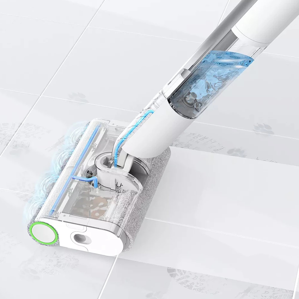 Xiaomi Mijia High-Speed Double Brush Wireless Electric Floor Mop with Frameless Design and One Button Auxiliary Cleaning - Image 2