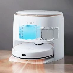 Xiaomi Viomi Alpha 3 AI Robot Vacuum Cleaner Efficient Self-Cleaning with DToF Navigation 3D Maps - White