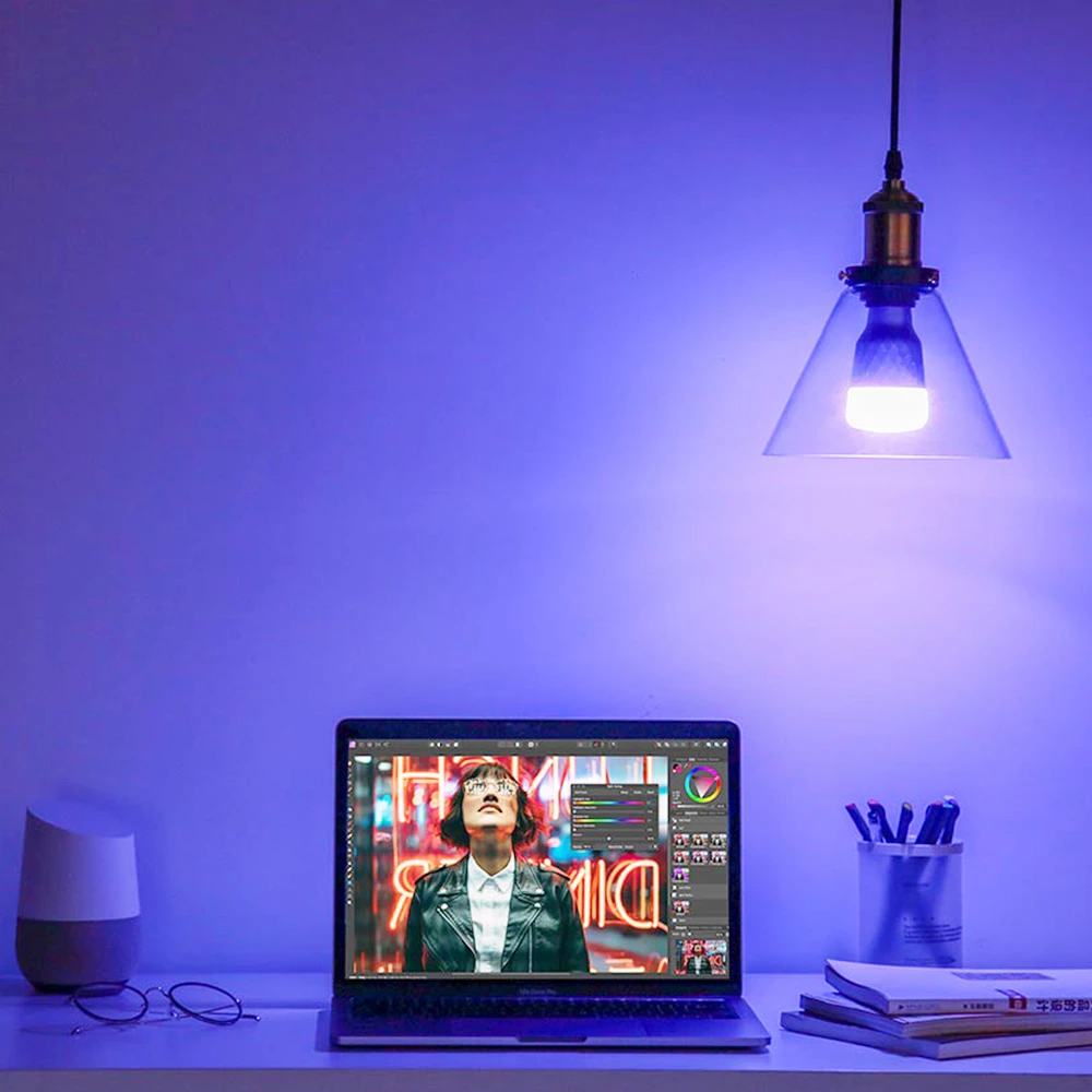 YEELIGHT YLDP001 1SE Smart LED Bulb E27 6W RGBW AC110-240V 16 Million Colors Music Sync Voice Control Work with Amazon Alexa Google Assistant APP Remote Control - Image 5