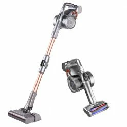 JIMMY H9 Pro Mopping Version Handheld Cordless Vacuum Cleaner 2 in 1 Vacuuming Mopping 200AW 25000Pa Powerful Suction, 80 Minutes Run Time, 200ml Water Tank, Auto Power Adjust LED Display Removable Battery With Rechargeable Stand Holder - Gold