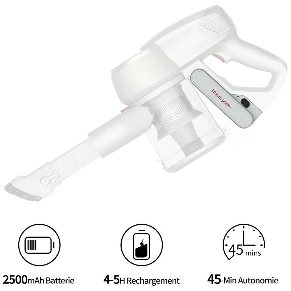 Original Battery Pack for Xiaomi JIMMY JV51 / JV53 Handheld Cordless Vacuum Cleaner - Gray - Image 5