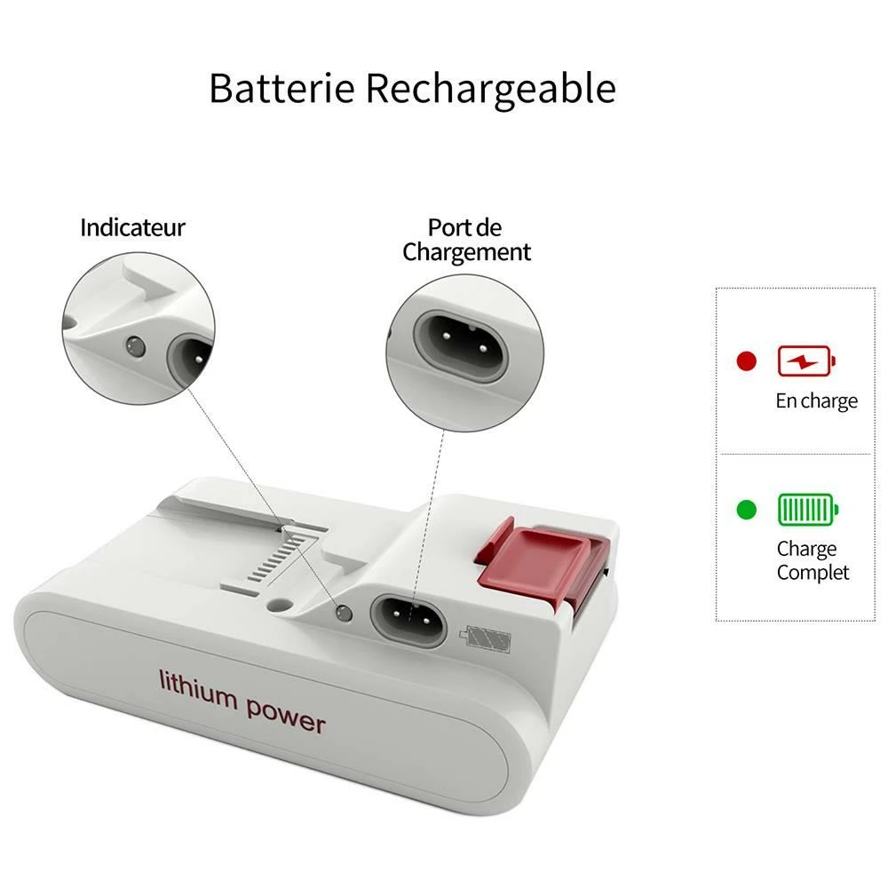 Original Battery Pack for Xiaomi JIMMY JV51 / JV53 Handheld Cordless Vacuum Cleaner - Gray - Image 6