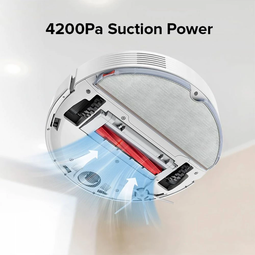 Roborock Q7 Max Robot Vacuum Cleaner 2 In 1 Vacuuming and Mopping 4200Pa Powerful Suction LDS Navigation 3D Mapping with 470ml Dustbin 350ml Water Tank 5200mAh Battery APP Control Upgrade for Roborock S5 Max - White - Image 2