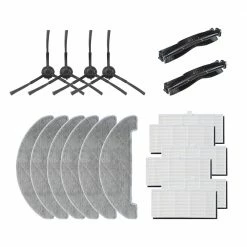 Accessories Set (2 x Main Brush + 4 x Side Brush + 6 x Mop Cloth + 6 x Filter) for Proscenic U6 Robot Vacuum Cleaner